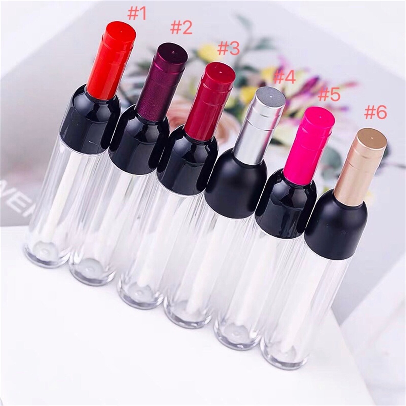 5ML Creative Red Wine Bottle Lip Gloss Tube Empty Bottle Etsy