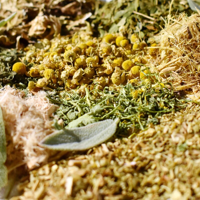 LUNG ELIXIR Organic Healthy Lungs Herbal Tea Lungwort Lichen Chamomile