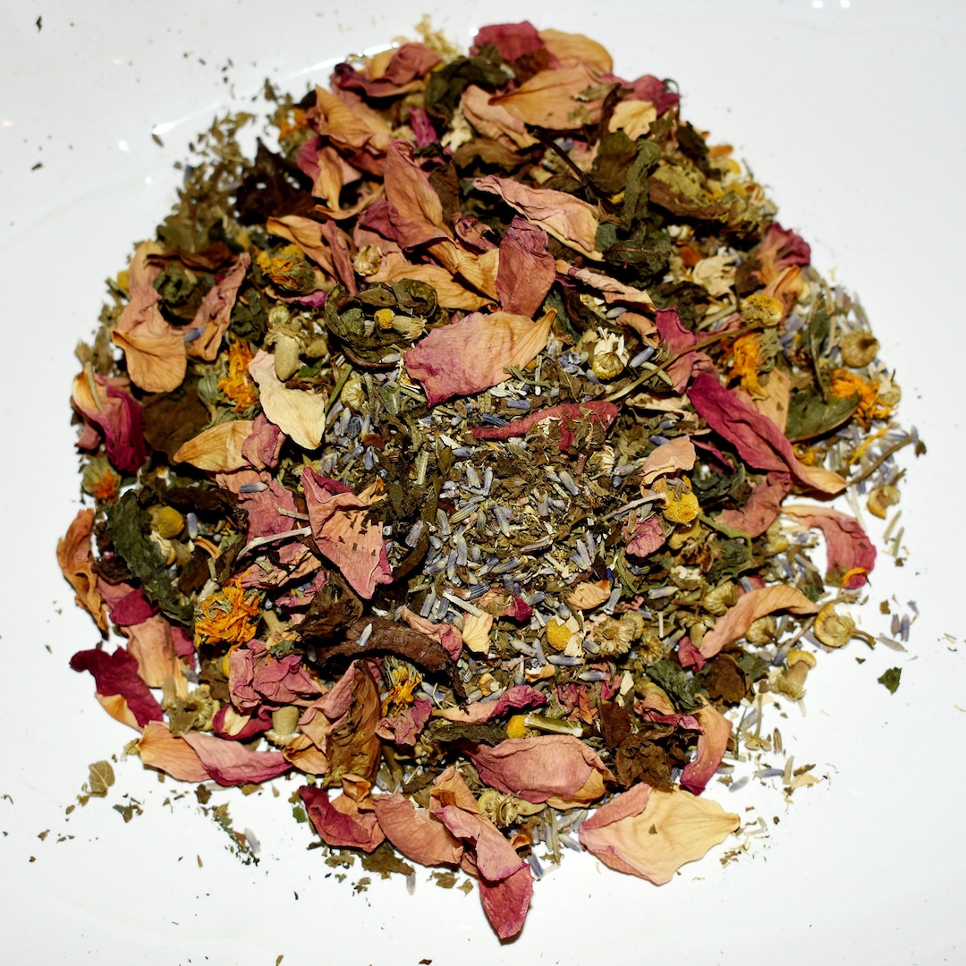 Bedtime Loose Leaf HERBAL TEA Sleep Aid Relaxing Anxiety Etsy