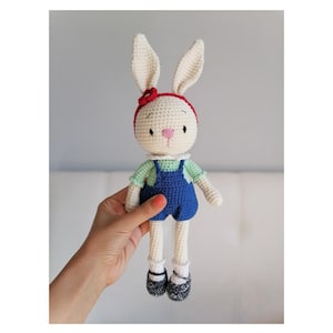 Crochet Bunny, Amigurumi Rabbit Toy, Amigurumi Animals, Rabbit Plushie, Handmade Crochet Rabbit Toy, Gift for Moms and Babies