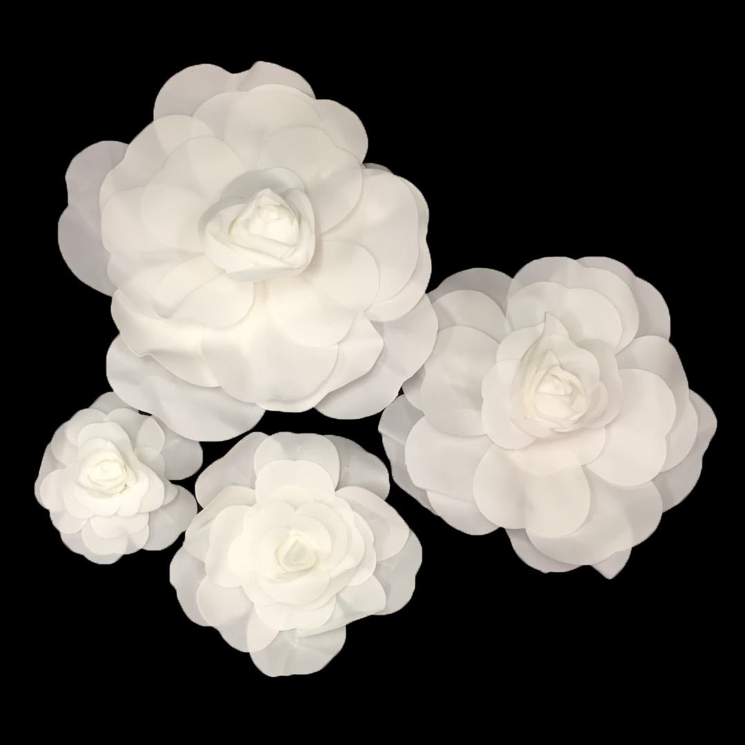 Set of 4 Giant Foam Flower Setfloating.artificial Roses. Etsy