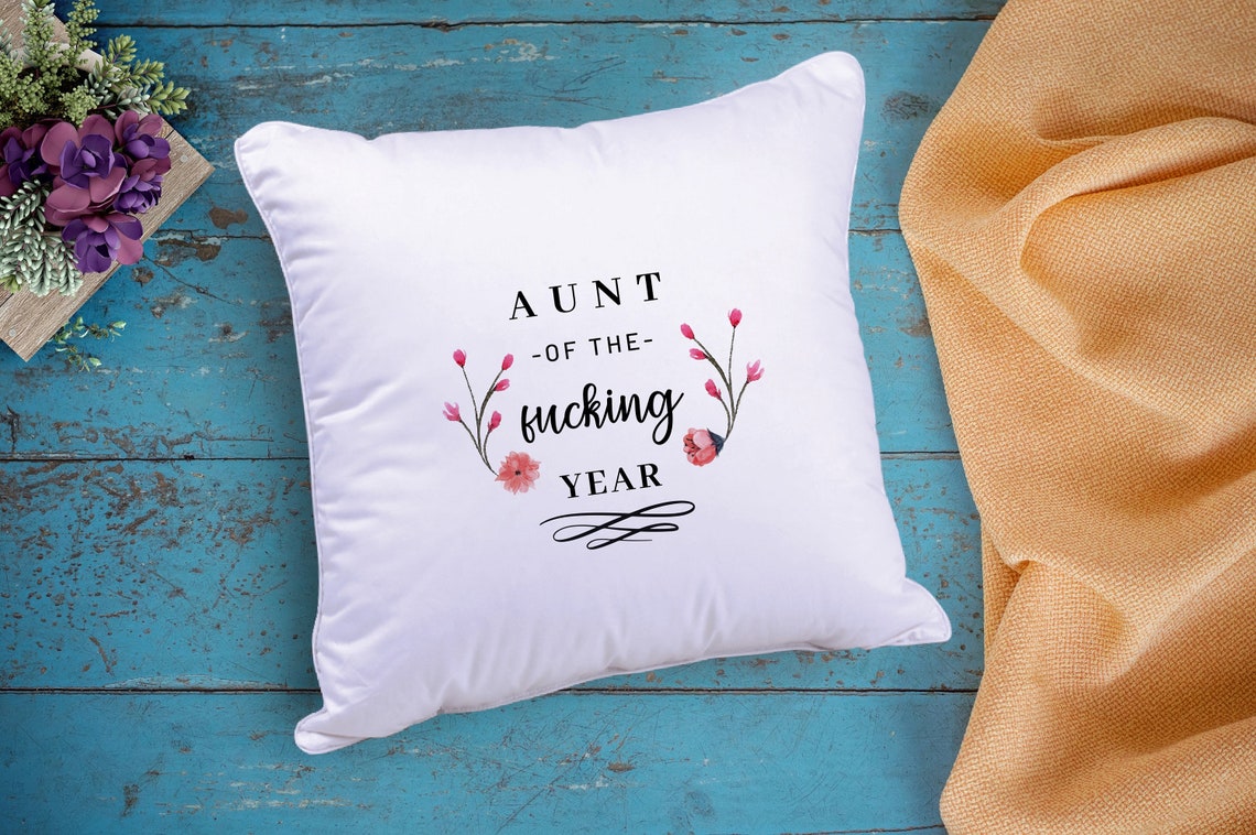 Best Aunt Pillow Case Aunt Birthday 100 Cotton Pillow Cases Etsy