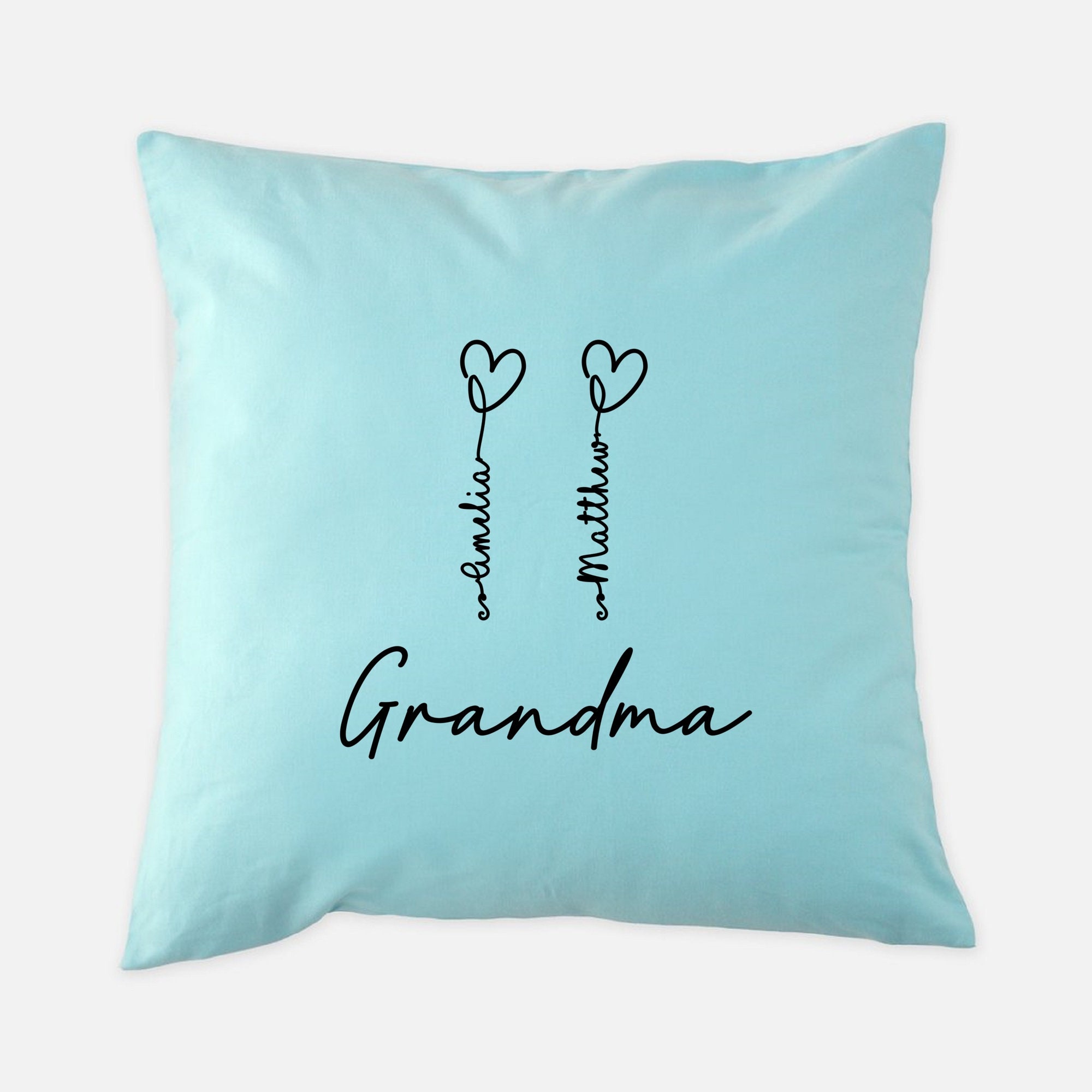 Personalized Grandma Pillow Case Grandma From Grandkids Etsy