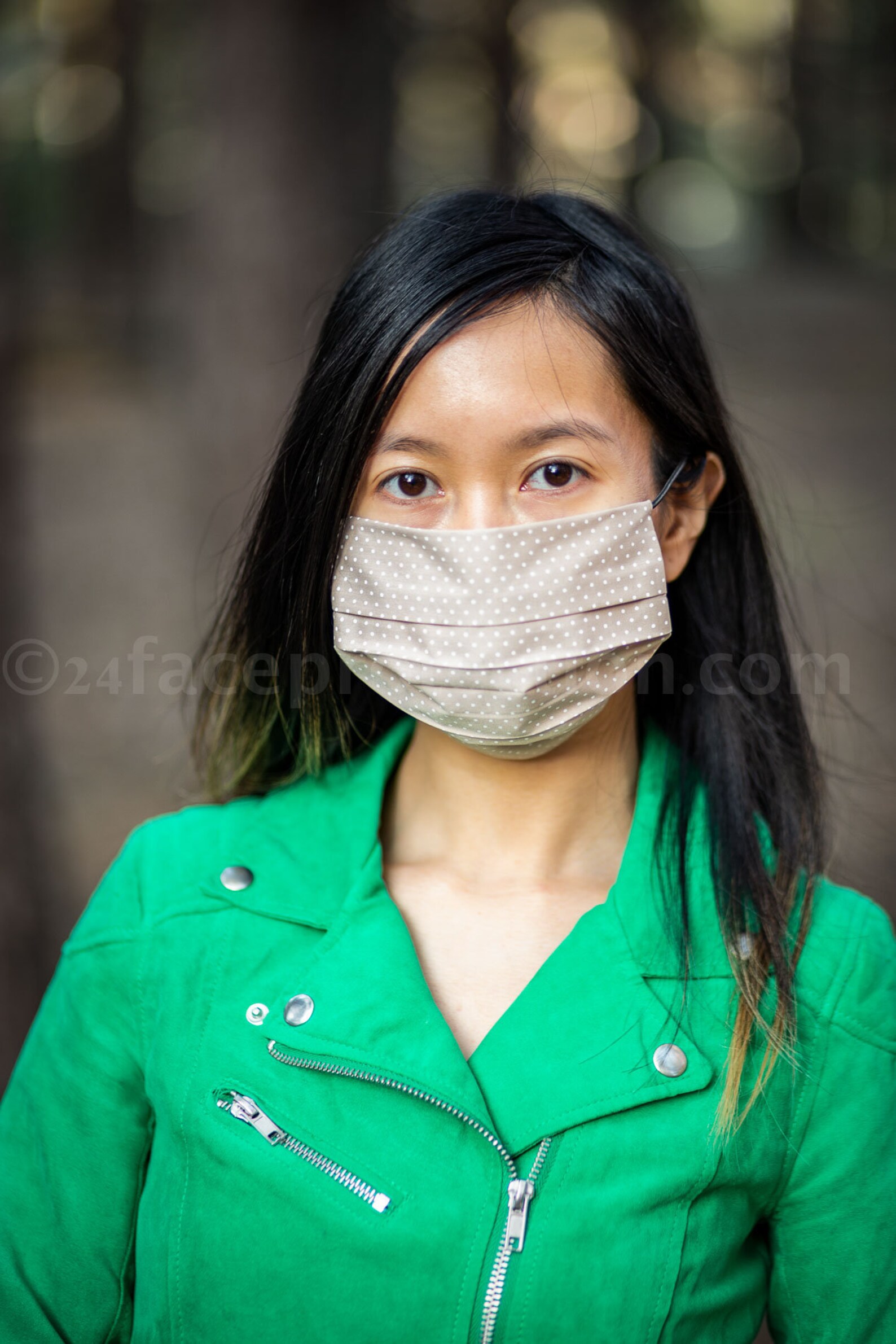 Decorative face mask with peas print washable reusable face Etsy