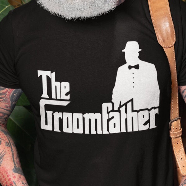 Le T-shirt Groomfather, chemise père du marié, cadeau père de la mariée, chemise de mariage