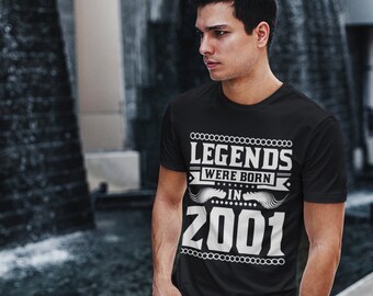 Camisa presente de aniversário de 20 anos para ele. As lendas nasceram em 2001