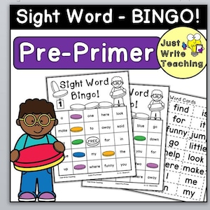 Sight Word Bingo - Dolch Pre-Primer