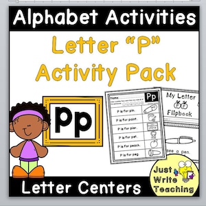 Letter P Practice Games and Activity Pack