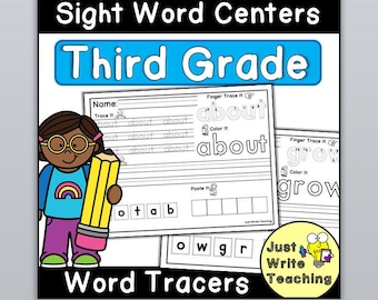 Third Grade Sight Word Tracers
