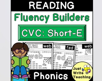 Reading Fluency Builders - CVC Short E