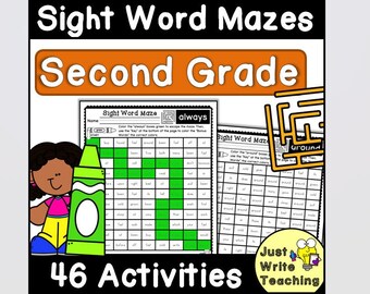 Second Grade Sight Word Mazes