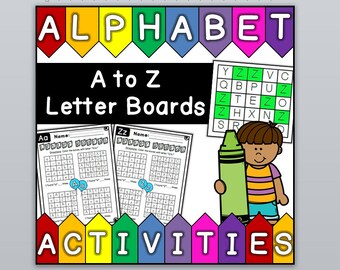 Letter Boards - Alphabet Activities - A to Z Practice
