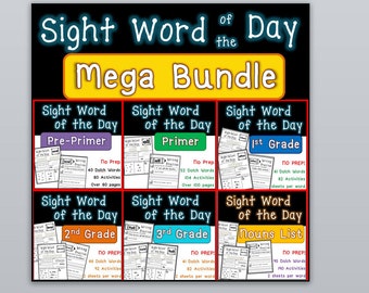 Dolch Sight Word of the Day - BUNDLE