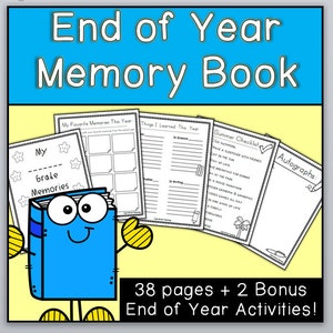 End of Year Memory Book and Activities