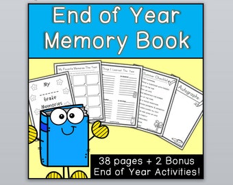 End of Year Memory Book and Activities