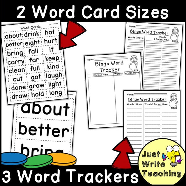 Sight Word Bingo - Dolch Third Grade - Etsy