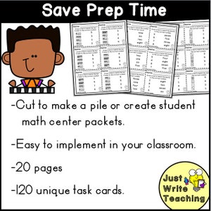 Number Match Task Cards - First Grade Math Centers - Etsy