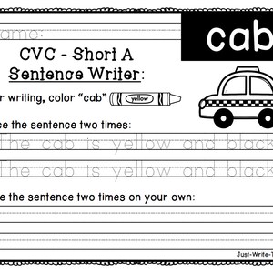 Reading Fluency Builders - CVC Short Vowels - Etsy