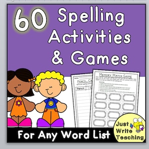Spelling Activities and Games for Any Word List