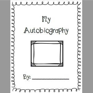 Autobiography Writing Project Book Template (Week-Long) ~ Distance Learning