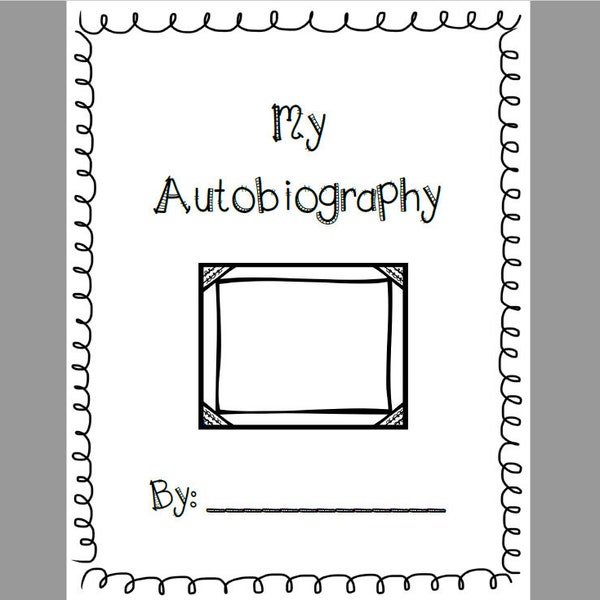 Autobiography Writing Project Book Template (Week-Long) ~ Distance Learning