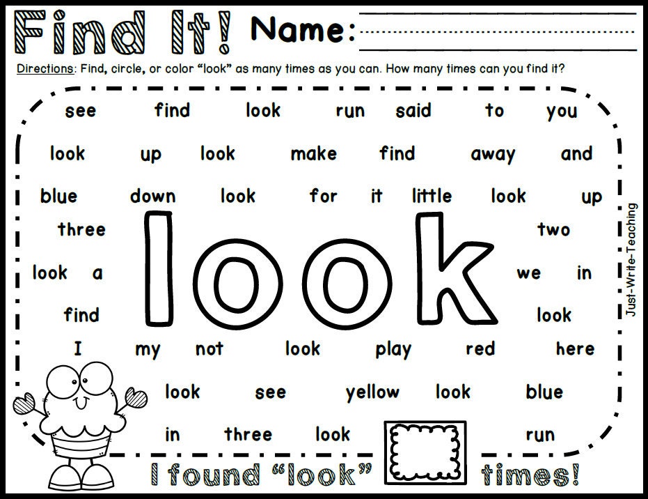 sight words for pre k sight words for pre k