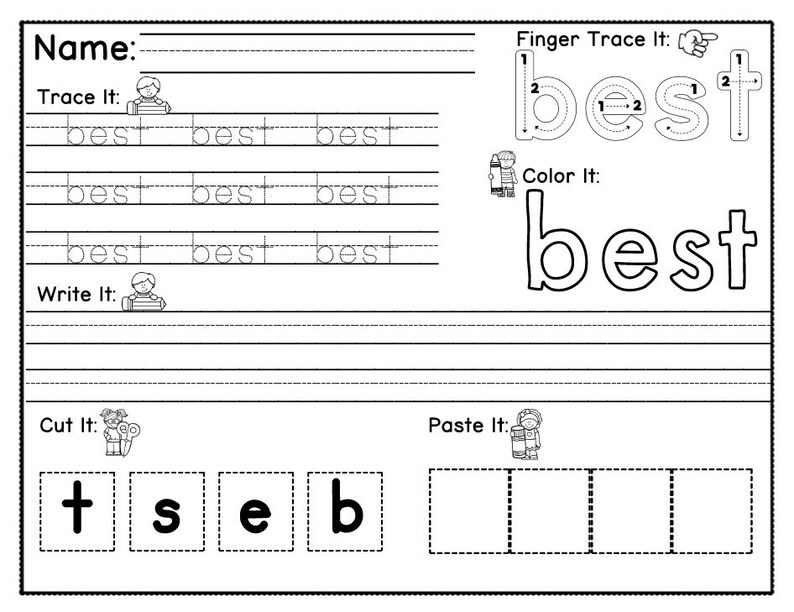 Second Grade Sight Word Tracers - Etsy