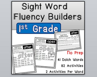 Sight Word Fluency Builders (Dolch First Grade)