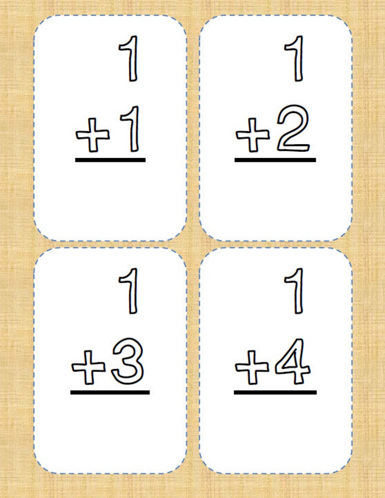 Addition Flash Cards Elementary Math Distance Learning | Etsy
