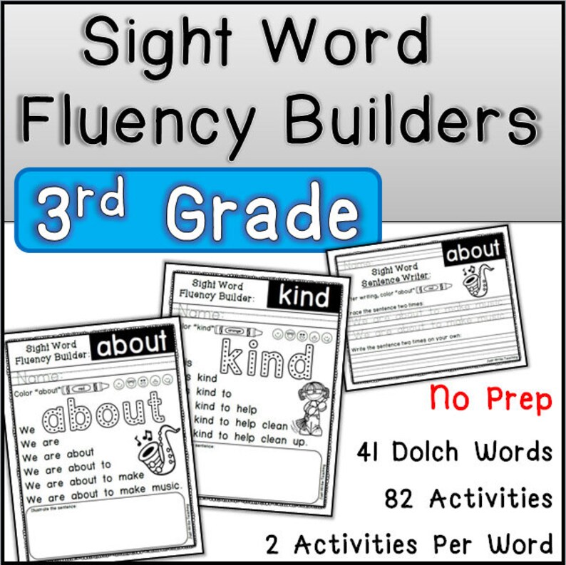 Sight Word Fluency Builders MEGA BUNDLE - Etsy