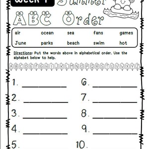 Rising Third Grade Summer Reading Packet - Etsy