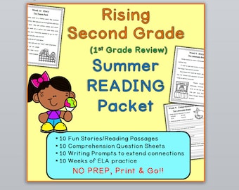 Rising Second Grade Summer Reading Packet (First Grade Review)