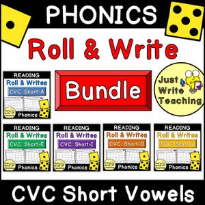 CVC Phonics - Roll and Writes BUNDLE