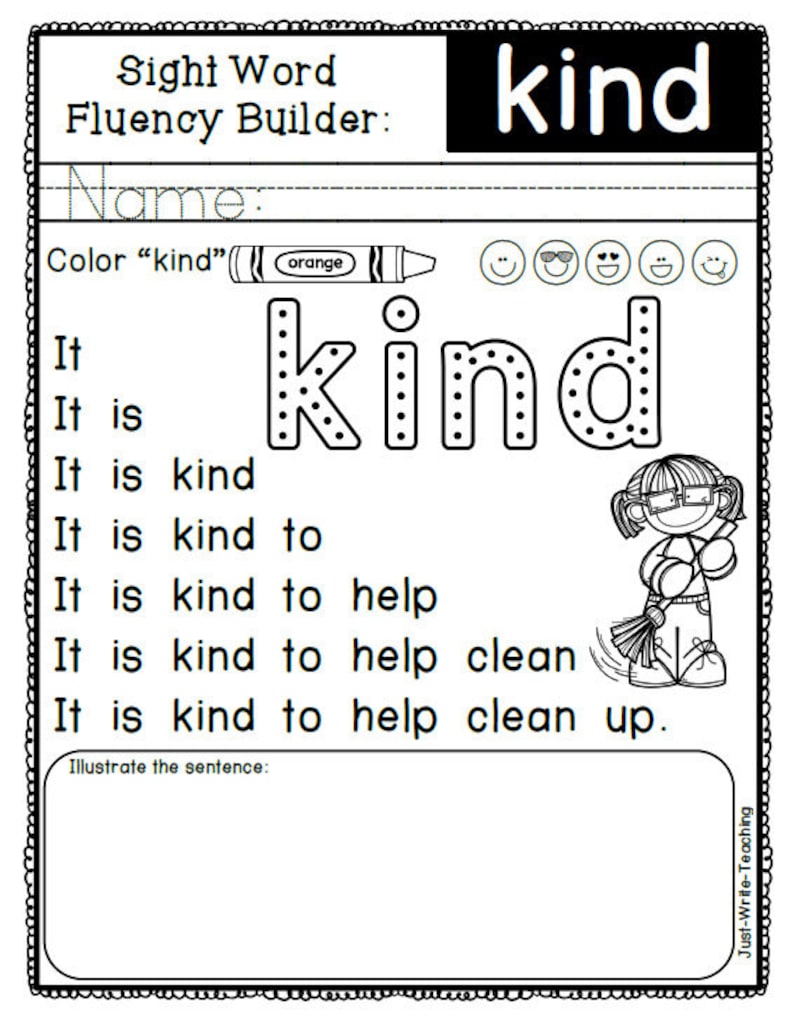 Sight Word Fluency Builders Dolch Third Grade - Etsy