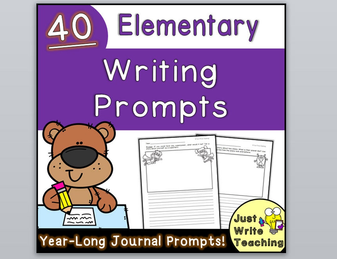 40 Elementary Writing Prompts (year-long, Fun & Engaging) Assessment ...