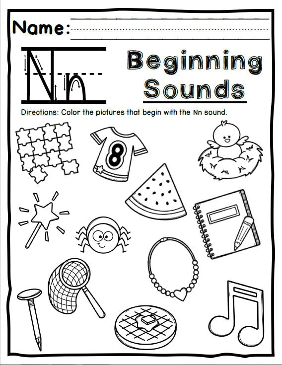 Letter N Practice Games and Activity Pack - Etsy