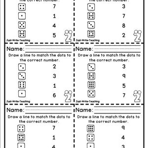 Number Match Task Cards - First Grade Math Centers - Etsy