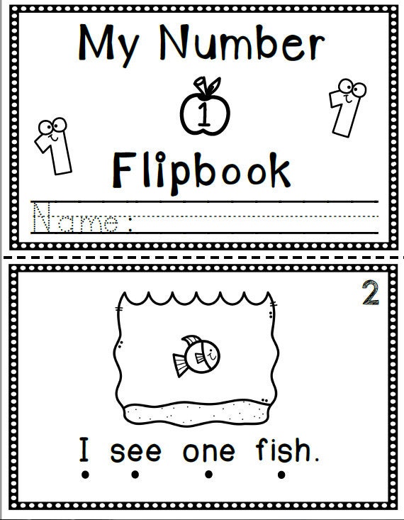 Differentiated Number FlipBooks 1 to 20 flip books
