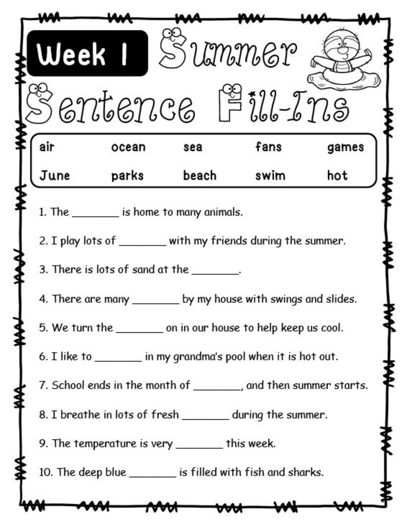 Rising Third Grade Summer Reading Packet - Etsy