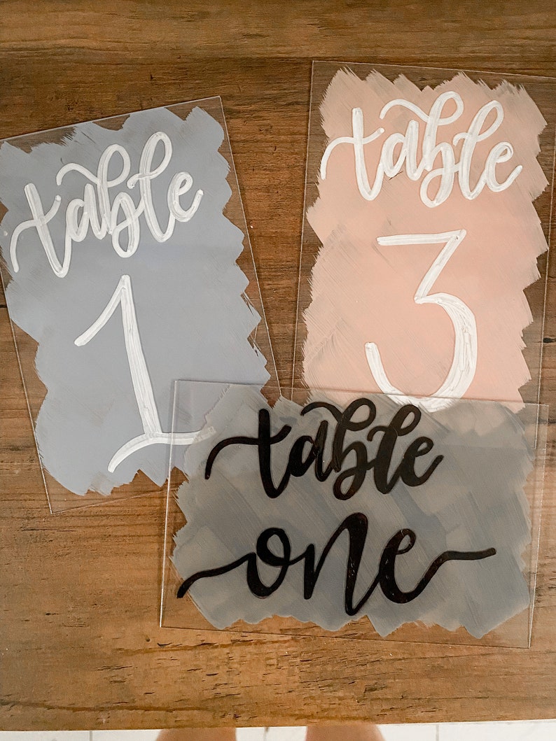 Table Number Signs Acrylic Table Numbers Table Numbers Acrylic Wedding Sign Wedding Table Numbers