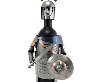 PORTABOTTIGLIE CENTURIONE ROMANO roma colosseo Artigianale - Regalo Originale Made in Italy - Metal Idea®"