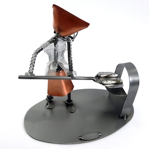 BAKER BAKERY Handmade Recycled Metal Sculpture, Made in Italy Gift Idea, Metal Decor by Metal Idea