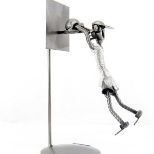 METAL SCULPTURE, 100% handmade gift idea made with mechanical components,  personalizable - Made in Italy -