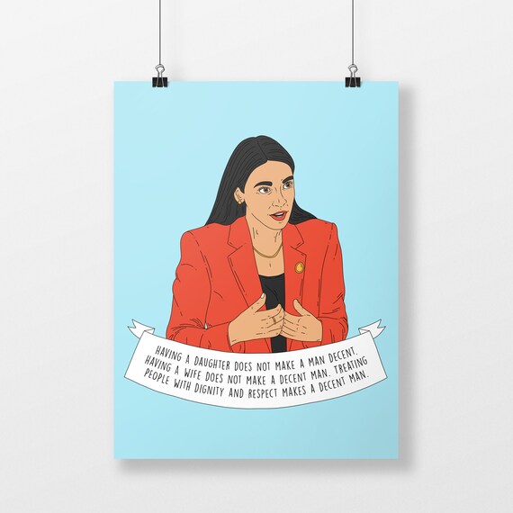 Quote Postcard Alexandria Ocasio Cortez AOC