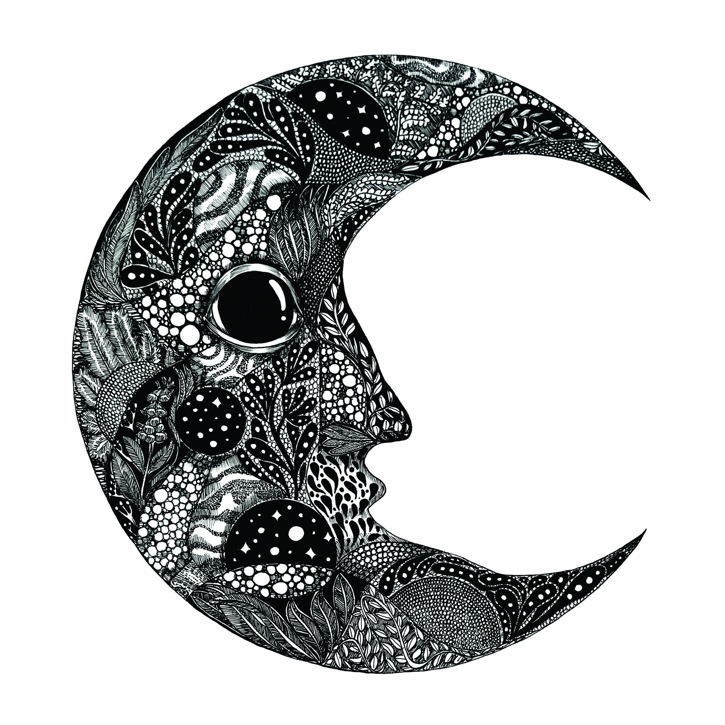 Impression de Lune, Œuvre d'art Carrée Impression Lune Galaxie, Art Mural Lunaire Céleste, en Noir e