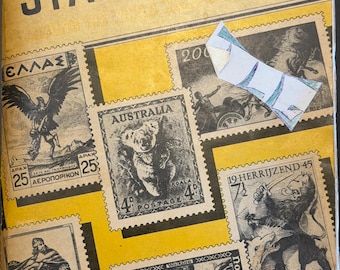 Álbum de sellos postales de aventureros del mundo de H.E. Harris & Co.