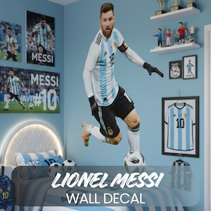 Lionel Messi | Large Removable Fathead Style Wall Decal | Argentina | Futbol