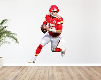 Patrick Mahomes | Kansas City Chiefs | Large Removable Wall Decal Sticker