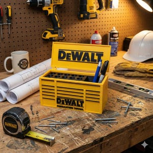 Dewalt Toolbox Pen Holder – 3D Printed Desk Organizer