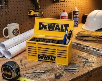 Dewalt Toolbox Pen Holder – 3D Printed Desk Organizer